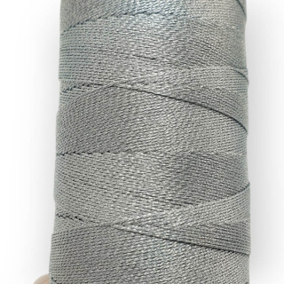 Sznurek metaliczny skręcany 0,8 mm 5 m silver