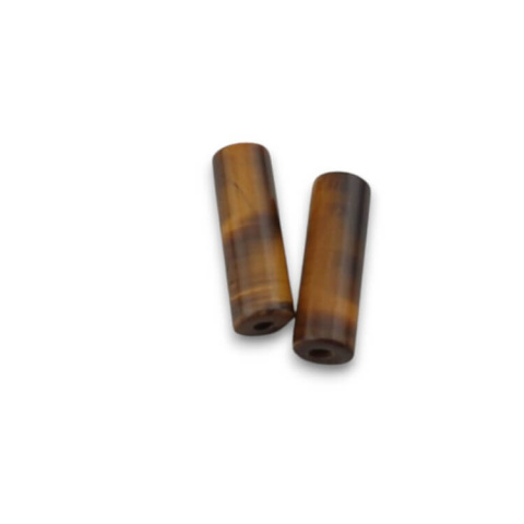Tiger's eye cylinder 13x4 mm 2 pcs Tiger's eye cylinder 13x4 mm 2 pcs