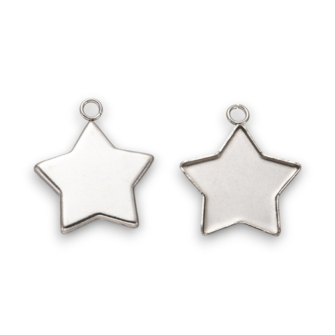 Base pendant star 19x16 mm 1 pc. Base pendant star 19x16 mm 1 pc.