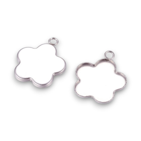 Base pendant flower 19x19 mm 1 pc. Base pendant flower 19x19 mm 1 pc.