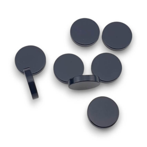 Czarny agat płaski okrągły fi 14 mm 1 szt Czarny agat płaski okrągły fi 14 mm 1 szt
