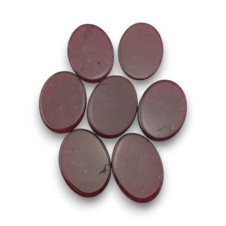 Jade maroon cabochon 18x13 mm 1 pcs
