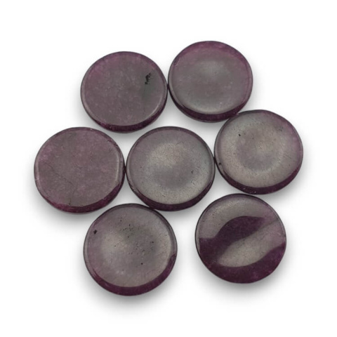 Burgundy jade cabochon fi 12 mm 1 pc Burgundy jade cabochon fi 12 mm 1 pc