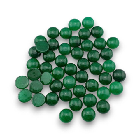 Jadeite green cabochon fi 10 mm 1 pc Jadeite green cabochon fi 10 mm 1 pc