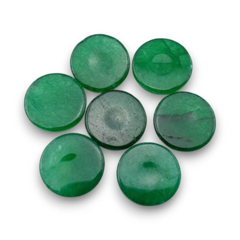 Jade green cabochon fi 12 mm 1 pc Jade green cabochon fi 12 mm 1 pc