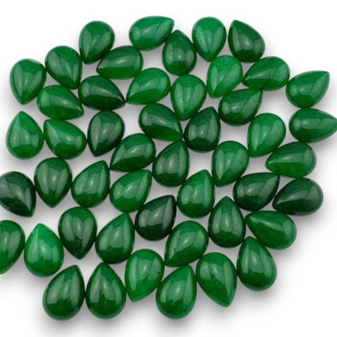 Green jade teardrop cabochon 18x13 mm 1 pcs Green jade teardrop cabochon 18x13 mm 1 pcs