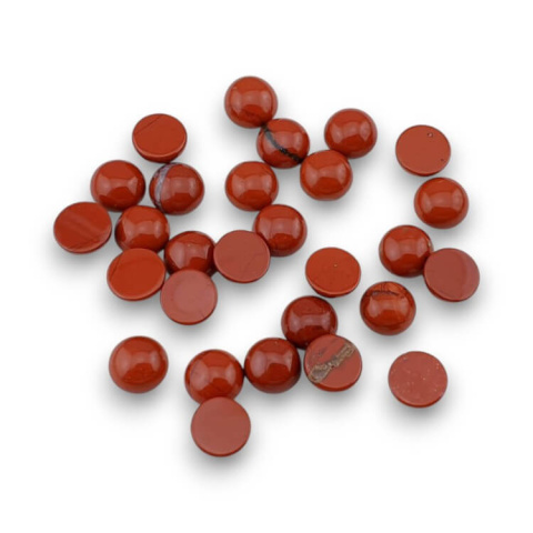 Jaspis czerwony kaboszon 8 mm 1 szt Jaspis czerwony kaboszon 8 mm 1 szt