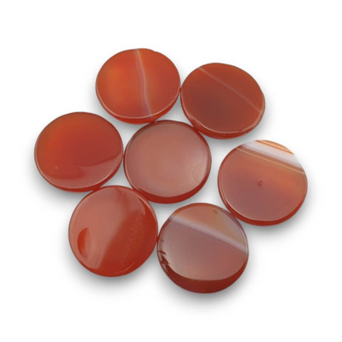 Carnelian cabochon dia. 10 mm 1 pc Carnelian cabochon dia. 10 mm 1 pc