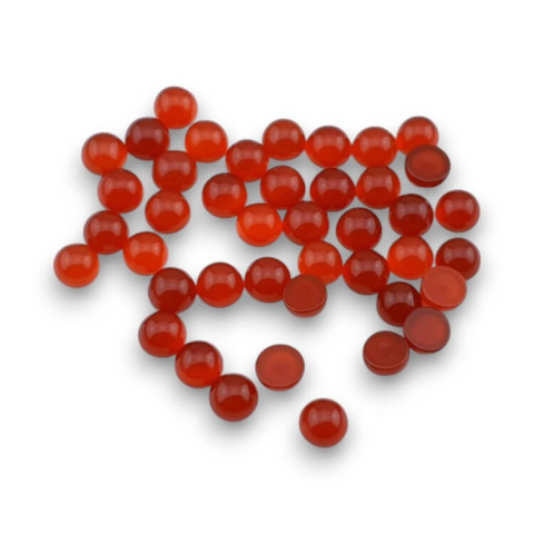 Karneol kaboszon fi 6 mm 1 szt Karneol kaboszon fi 6 mm 1 szt