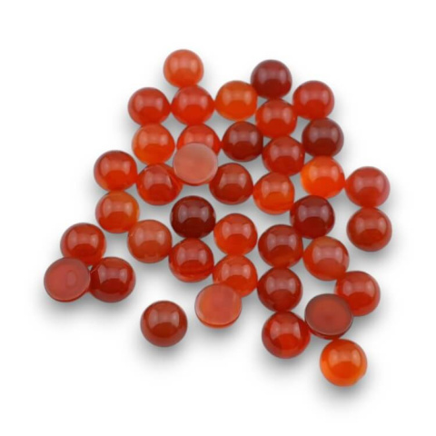 Carnelian cabochon fi 8 mm 1 pc Carnelian cabochon fi 8 mm 1 pc