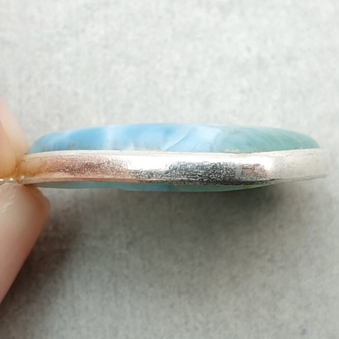 Larimar pendant 25x19 mm no. 196 Larimar pendant 25x19 mm no. 196
