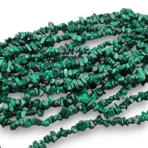 Malachite chopped 3-8 mm strand 10 cm Malachite chopped 3-8 mm strand 10 cm