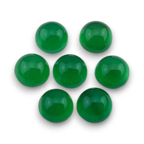 Green onyx cabochon fi 6 mm 1 pc Green onyx cabochon fi 6 mm 1 pc