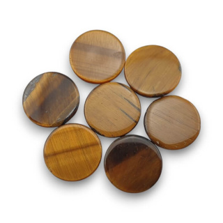 Tiger's eye cabochon fi 12 mm 1 pc