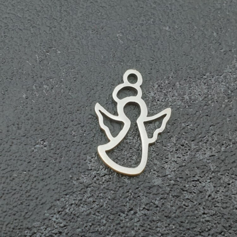 Pendant angel surgical steel 15x11 mm 1pc Pendant angel surgical steel 15x11 mm 1pc