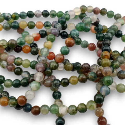 Indian agate ball 4 mm strand Indian agate ball 4 mm strand