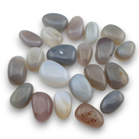 Agate grey drum 17-30 mm 1 pc Agate grey drum 17-30 mm 1 pc