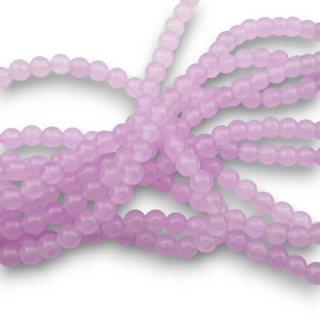 Lilac jade ball 4 mm cord