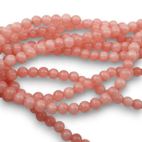 Salmon jade ball 4 mm 30 pcs Salmon jade ball 4 mm 30 pcs