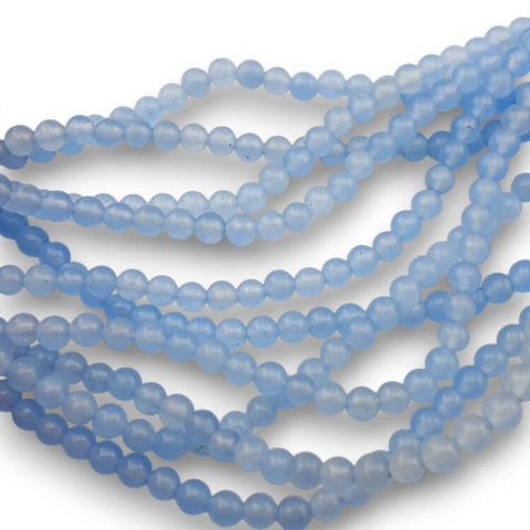 Blue jade ball 4 mm strand Blue jade ball 4 mm strand