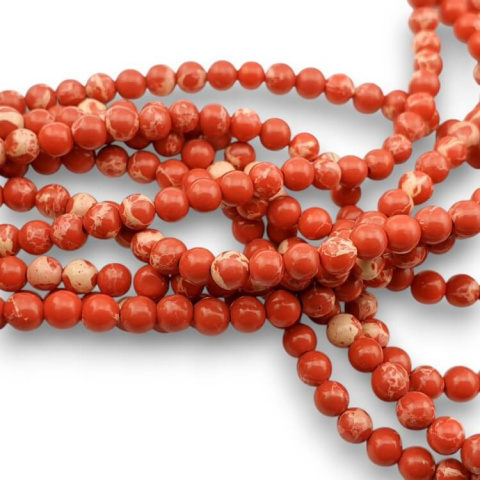 Imperial jasper red ball 4 mm strand Imperial jasper red ball 4 mm strand