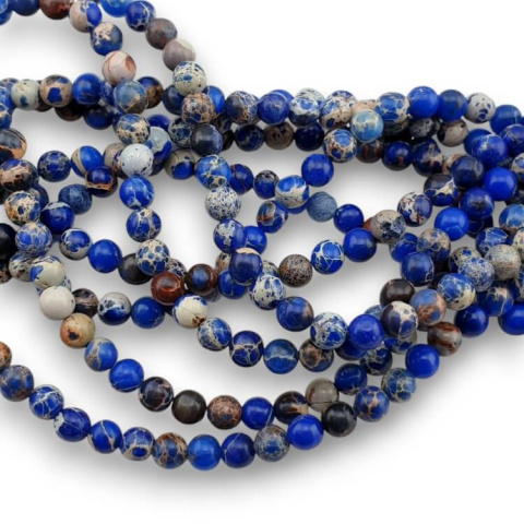 Imperial jasper blue ball 4 mm strand Imperial jasper blue ball 4 mm strand