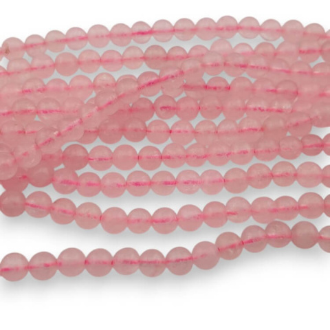 Rose quartz sphere 4 mm 30 pcs Rose quartz sphere 4 mm 30 pcs