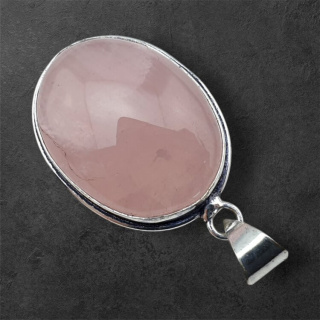 Pink quartz pendant 28x22 mm no 78