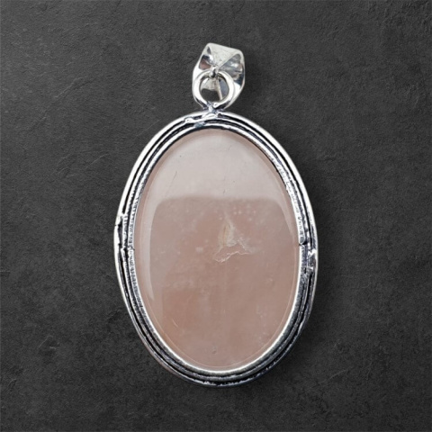 Pink quartz pendant 30x21 mm no 61 Pink quartz pendant 30x21 mm no 61