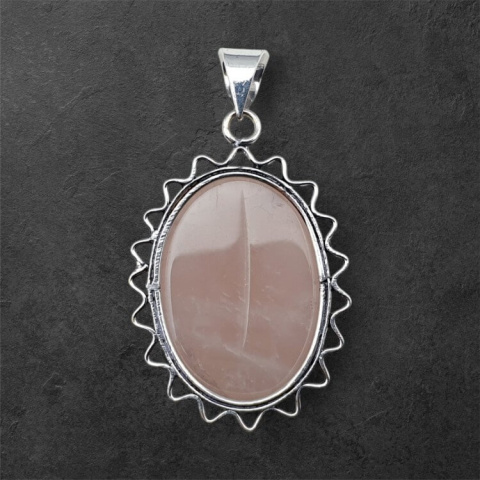 Pink quartz pendant 30x22 mm no 42 Pink quartz pendant 30x22 mm no 42