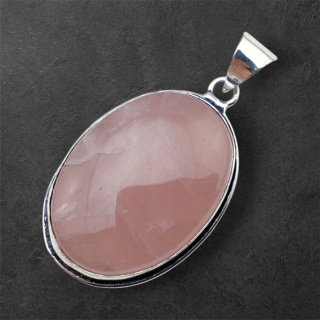 Pink quartz pendant 33x24 mm no 71