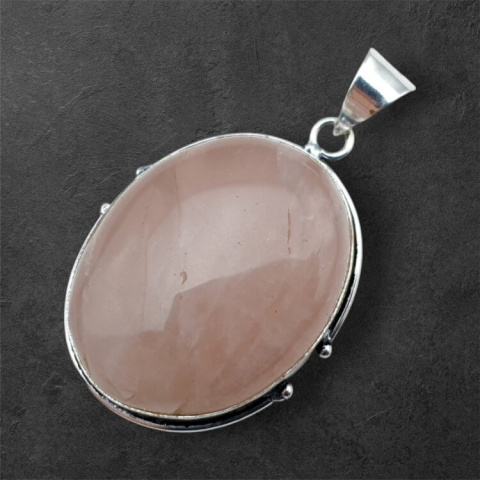 Pink quartz pendant 33x26 mm no 36 Pink quartz pendant 33x26 mm no 36