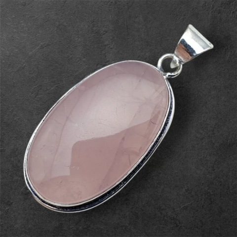 Pink quartz pendant 34x20 mm no 62 Pink quartz pendant 34x20 mm no 62