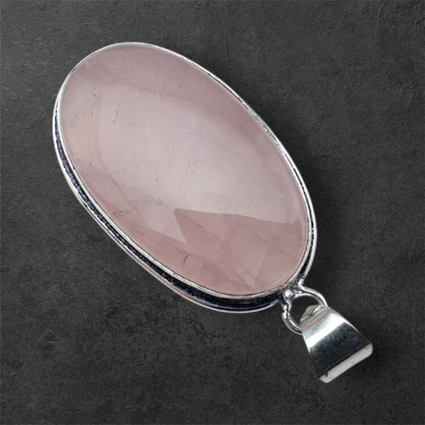 Pink quartz pendant 34x20 mm no 62 Pink quartz pendant 34x20 mm no 62