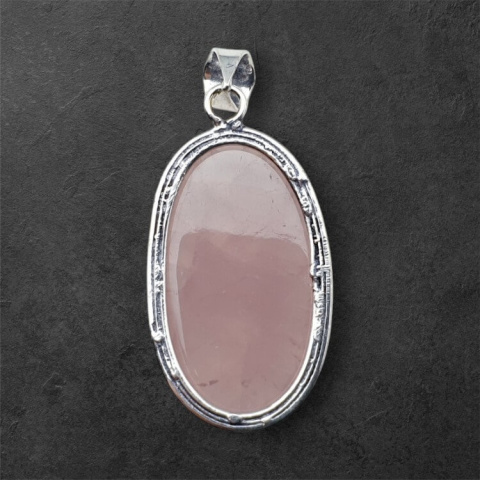 Pink quartz pendant 34x20 mm no 62 Pink quartz pendant 34x20 mm no 62