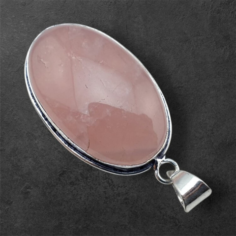 Pink quartz pendant 34x22 mm no 53 Pink quartz pendant 34x22 mm no 53