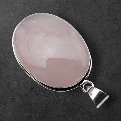 Pink quartz pendant 34x26 mm no 54 Pink quartz pendant 34x26 mm no 54