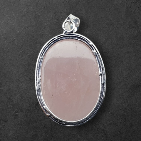 Pink quartz pendant 34x26 mm no 54 Pink quartz pendant 34x26 mm no 54