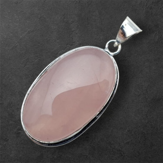 Pink quartz pendant 35x21 mm no 47