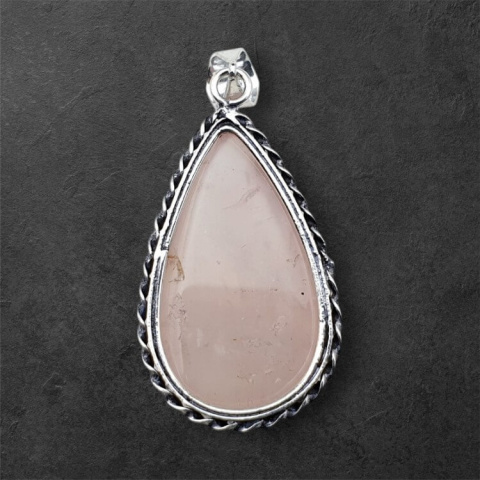 Pink quartz pendant 35x21 mm no 57 Pink quartz pendant 35x21 mm no 57
