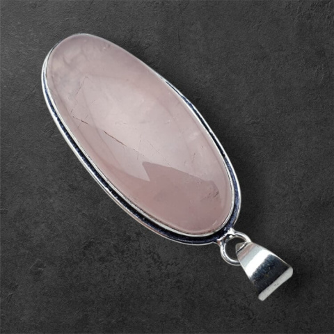 Pink quartz pendant 38x17 mm no 72 Pink quartz pendant 38x17 mm no 72