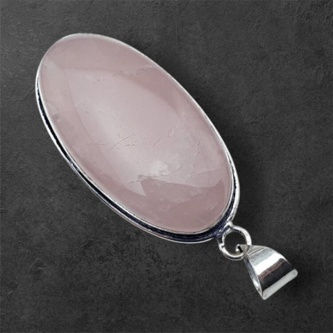 Pink quartz pendant 38x20 mm no 77 Pink quartz pendant 38x20 mm no 77