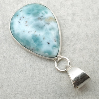 Larimar pendant 23x17 mm no 255