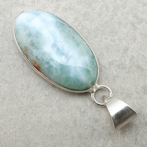 Larimar pendant 27x15 mm No 219 Larimar pendant 27x15 mm No 219