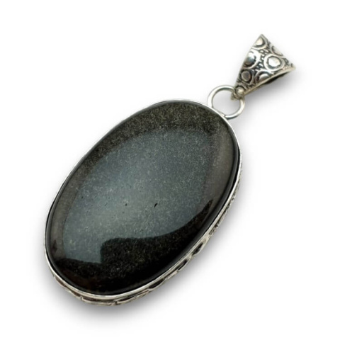 Gold obsidian pendant 34x22 mm no 17 Gold obsidian pendant 34x22 mm no 17