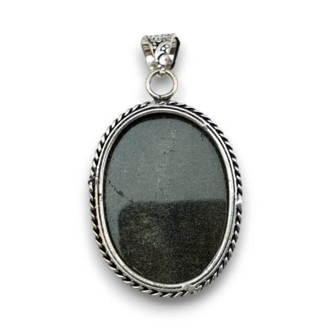 Gold obsidian pendant 34x26 mm no 1 Gold obsidian pendant 34x26 mm no 1