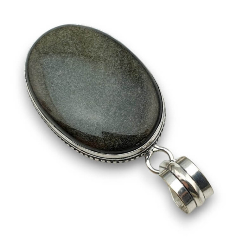 Gold obsidian pendant 36x25 mm no 8 Gold obsidian pendant 36x25 mm no 8