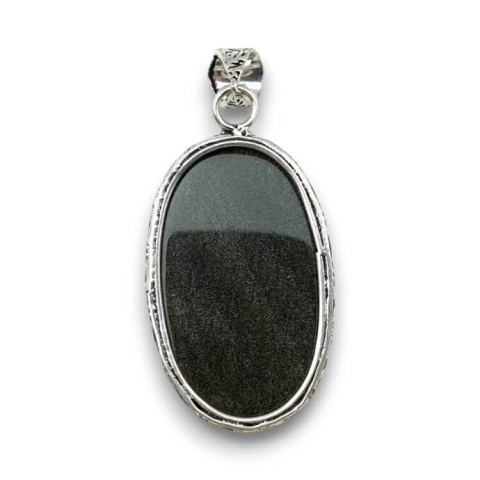 Obsidian gold pendant 39x24 mm no. 13 Obsidian gold pendant 39x24 mm no. 13