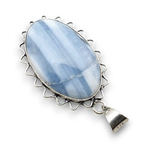 Blue opal pendant 33x21 mm no 68 Blue opal pendant 33x21 mm no 68
