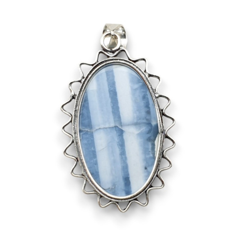 Blue opal pendant 33x21 mm no 68 Blue opal pendant 33x21 mm no 68